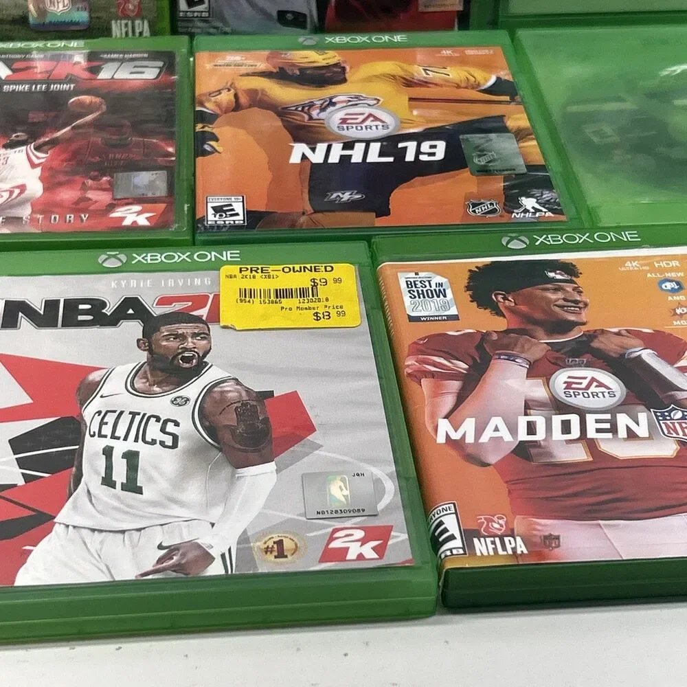 Xbox Sports Game Bundle Lot Of 11 - 2 Xbox 360 & 9 Xbox One Games‎ EUC